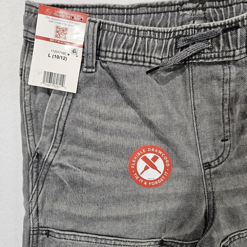 Wrangler Five Star Skater Relaxed Boys Gray Pull On Shorts Size L Size 10-12‎ - Picture 2 of 9